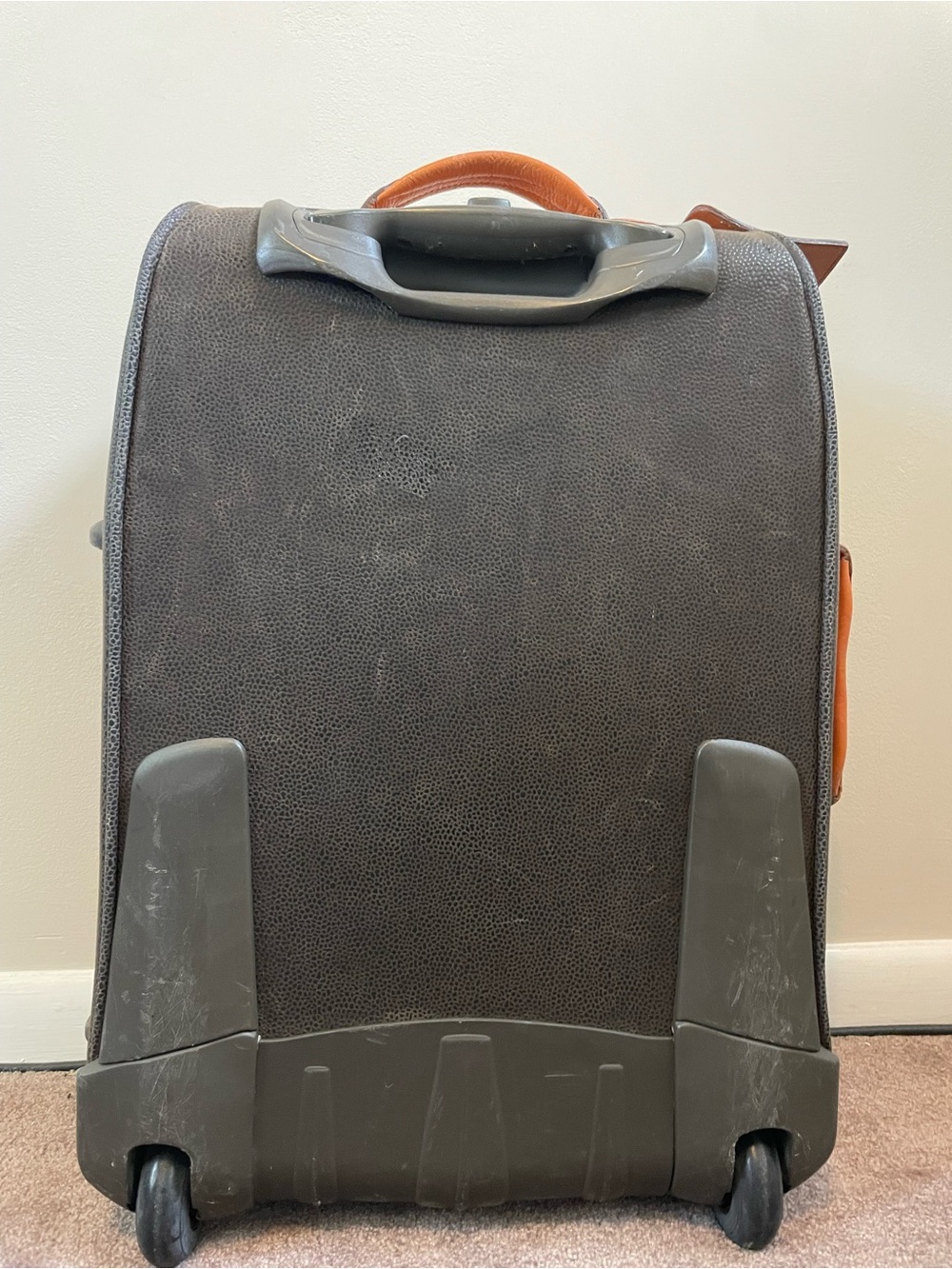 Bric's Dark Brown and Orange Carry-On Suitcase - Picture 11 of 16
